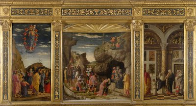 Trittico degli Uffizi Uffizi Drieluik, ca. 1463-1464 door Andrea Mantegna