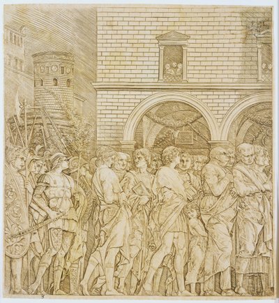 Triomf van senatoren door Andrea Mantegna