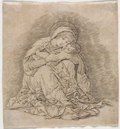 Maagd en Kind door Andrea Mantegna