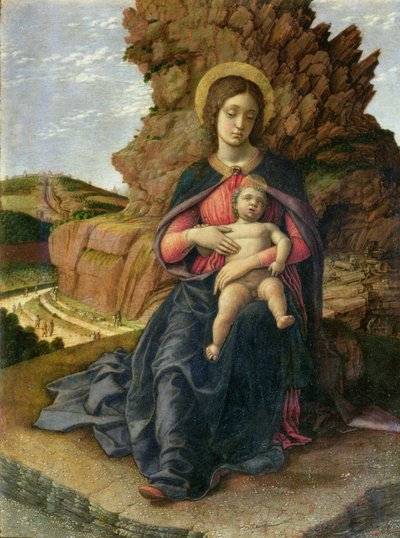 Maagd en Kind, ook bekend als Madonna van de Steengroeve, ca. 1480s door Andrea Mantegna