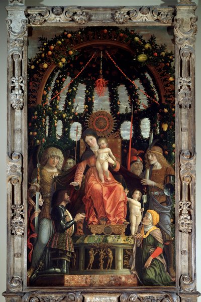 Maagd van Overwinning (Pala della Vittoria) door Andrea Mantegna