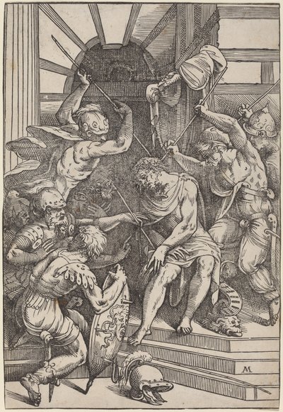 Christus gekroond met doornen door Andrea Meldolla, called Schiavone, after Titian