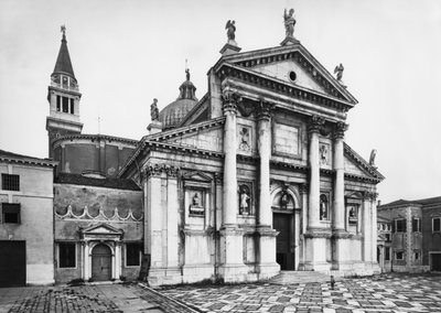 Gezicht op de gevel van de kerk, 1566-80 door Andrea Palladio
