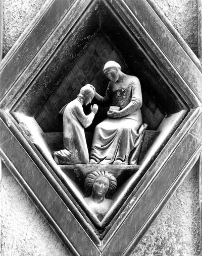 Heilige Wijding, een reliëf van de campanile, 1337-41 door Andrea Pisano