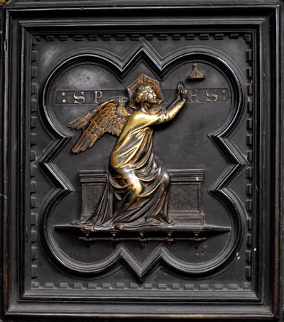Hoop, paneel A van de zuidelijke deuren van de doopkapel van San Giovanni, 1336 door Andrea Pisano