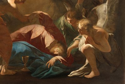 Milaan, Kerk van San Francesco da Paola, Andrea Pozzo, De engelen ondersteunen Jezus in de Hof van Getsemane door Andrea Pozzo