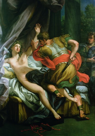 Tarquinius en Lucretia door Andrea Procaccini