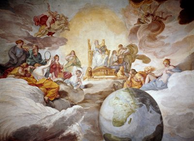 Allegorie van goddelijke kennis door Andrea Sacchi