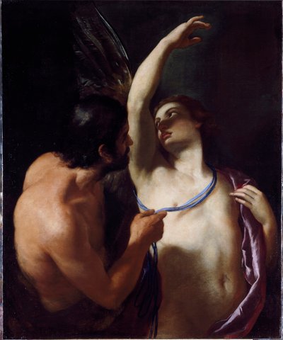 Icarus en Dedale (Icarus en Daedalus) door Andrea Sacchi