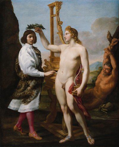 Marcantonio Pasqualini 1614-1691 Gekroond door Apollo, 1641 door Andrea Sacchi