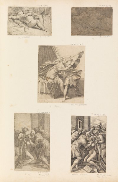 Slapende Cupido, de Terugkeer van de Verloren Zoon, ca. 1536-40 door Andrea Schiavone