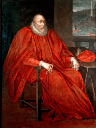 Portret van Simone Spinola, doge van Genua tussen 1567 en 1569 door Andrea Semino