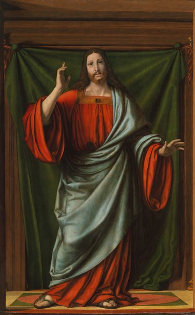 Christus zegent door Andrea Solario