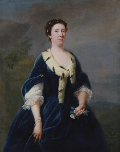 Portret van Lady Oxenden door Andrea Soldi