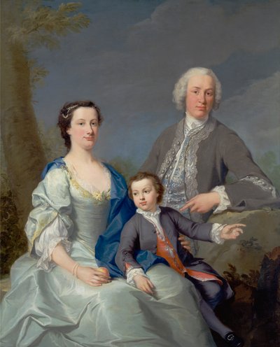 Sir Robert en Lady Smyth met hun zoon, Hervey door Andrea Soldi