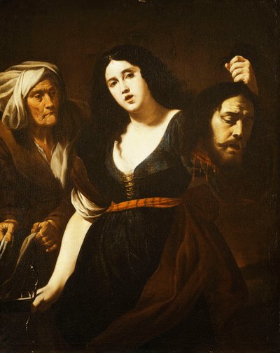 Judith met het Hoofd van Holofernes, Vergezeld door een Dienstmeid, c.1625-30 door Andrea Vaccaro
