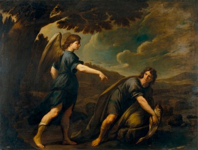De engel en Tobias met de vis door Andrea Vaccaro
