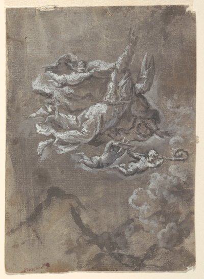 Sint Gennaro Kalmeert Vesuvius door Andrea Vaccaro