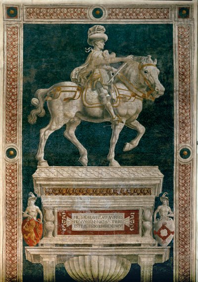 Condottiere Niccolo da Tolentino ... (vers) door Andrea del Castagno