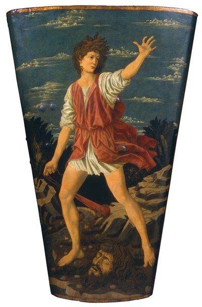 David en Goliath door Andrea del Castagno