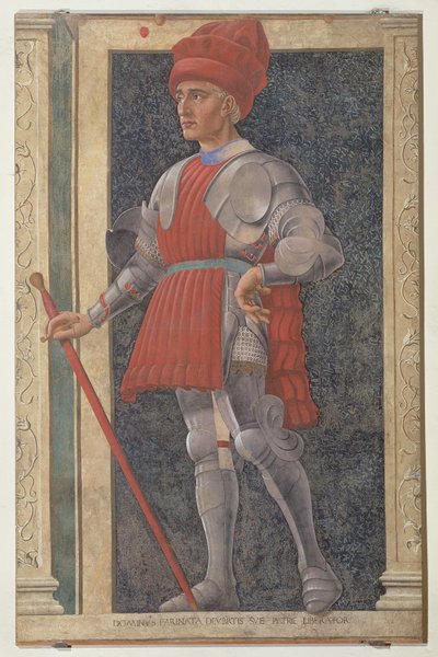 Farinata degli Uberti (gest. 1264) uit de Villa Carducci-serie van beroemde mannen en vrouwen door Andrea del Castagno