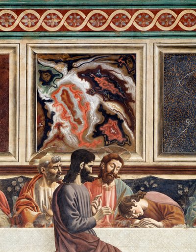 Laatste avondmaal (detail) door Andrea del Castagno