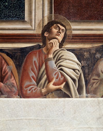 Laatste avondmaal, detail (Thomas) door Andrea del Castagno