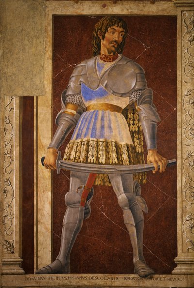 Pippo Spano, Niccolò Acciaiuoli, Francesco Petrarca door Andrea del Castagno