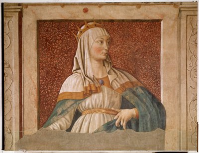 Portret van koningin Esther door Andrea del Castagno