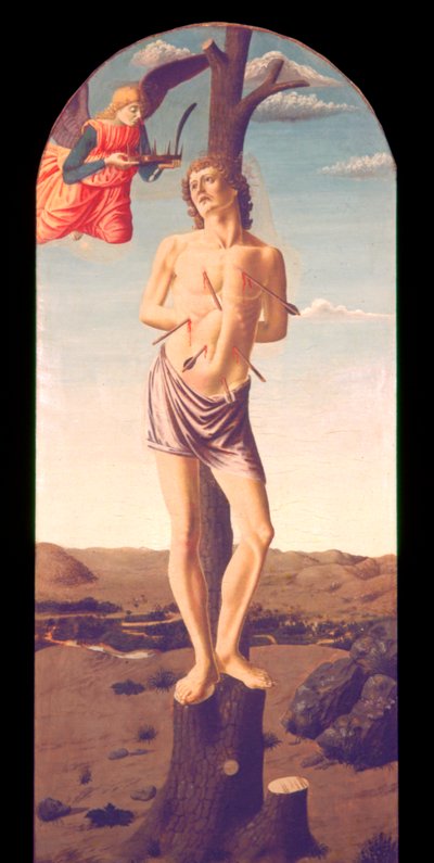 Sint Sebastiaan, 1457 door Andrea del Castagno