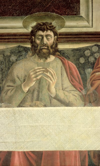 Het Laatste Avondmaal (detail) door Andrea del Castagno