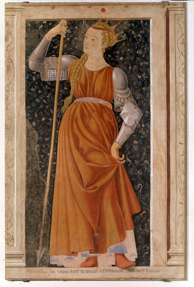 Tomyris de koningin die regeerde over de Massagetae door Andrea del Castagno
