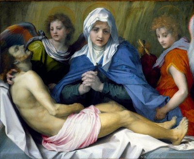 Rouw over de dode Christus door Andrea del Sarto