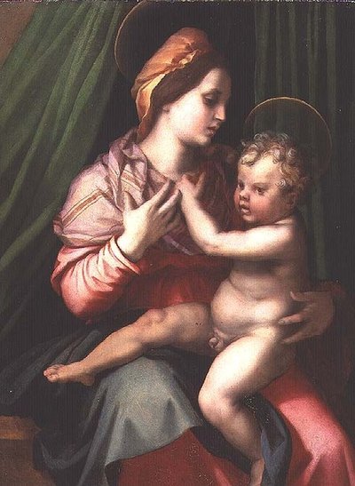 Madonna en kind door Andrea del Sarto