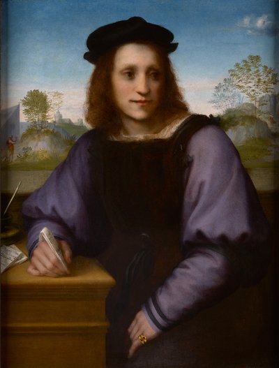 Portret van een jonge man, mogelijk Andrea di Matteo degli Albizzi door Andrea del Sarto