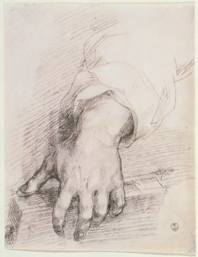 Studie van een hand voor de Madonna van de Harp door Andrea del Sarto