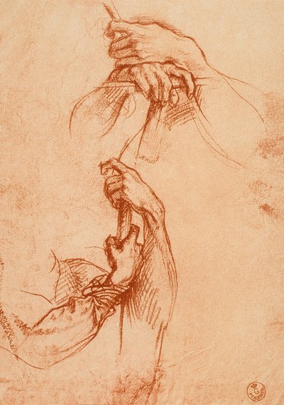 Studie van handen door Andrea del Sarto