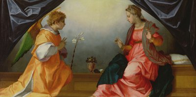 De Annunciatie, 1528 door Andrea del Sarto