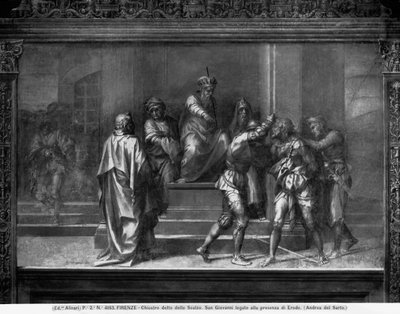 De Arrestatie van St. Johannes, ca. 1520 (fresco) door Andrea del Sarto