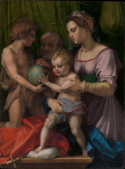 De Heilige Familie met de Jonge Johannes de Doper door Andrea del Sarto