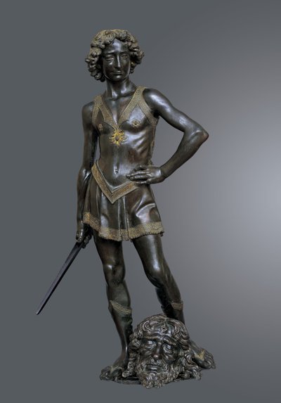 David zegevierend over Goliath, ca. 1470 door Andrea del Verrocchio