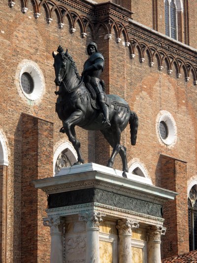 Ruiterstandbeeld van de Condottiere Colleoni door Andrea del Verrocchio door Andrea del Verrocchio