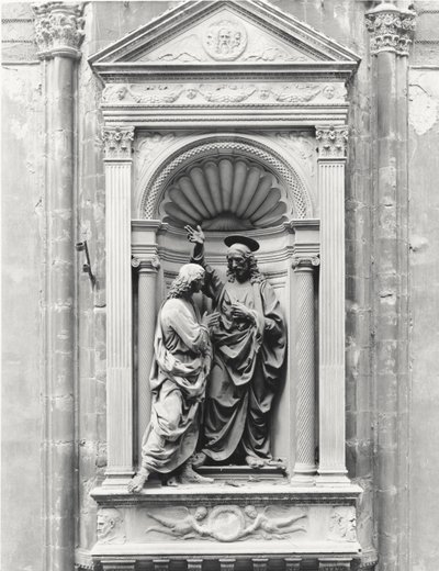 Ongelovigheid van Sint Thomas door Andrea del Verrocchio