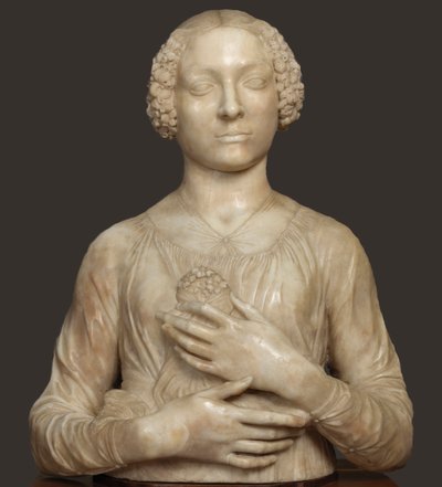 Dame met een boeket, ca. 1475 door Andrea del Verrocchio