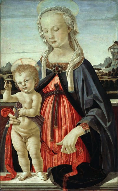 Madonna met kind door Andrea del Verrocchio