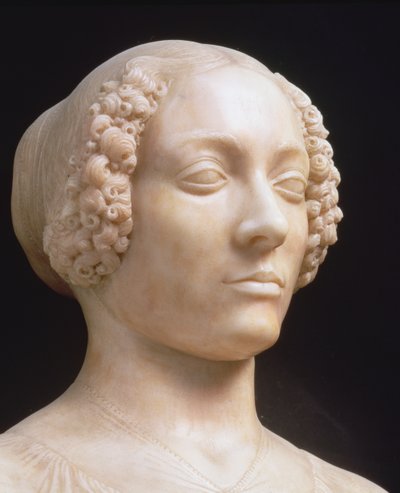 Vrouw met een boeket (detail) door Andrea del Verrocchio