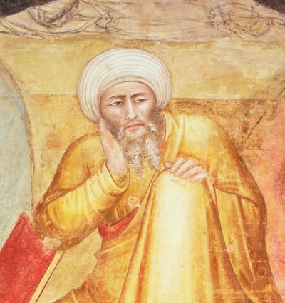 Triomf van St. Thomas van Aquino, detail (fresco) door Andrea di Bonaiuto (fl.1343 77)
