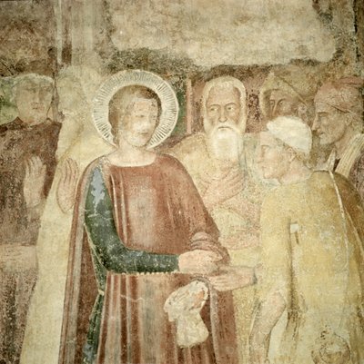 Detail van St. Ranieri in het Heilige Land, midden 14e eeuw door Andrea di Bonaiuto