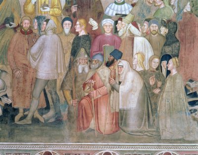 De Kerk Militante en Triomfantelijke (detail) door Andrea di Bonaiuto