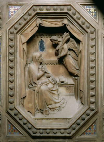 Tabernakel (detail) door Andrea di Cione Orcagna